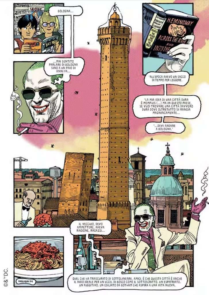 Joker strategia della tensione fumetto quadro