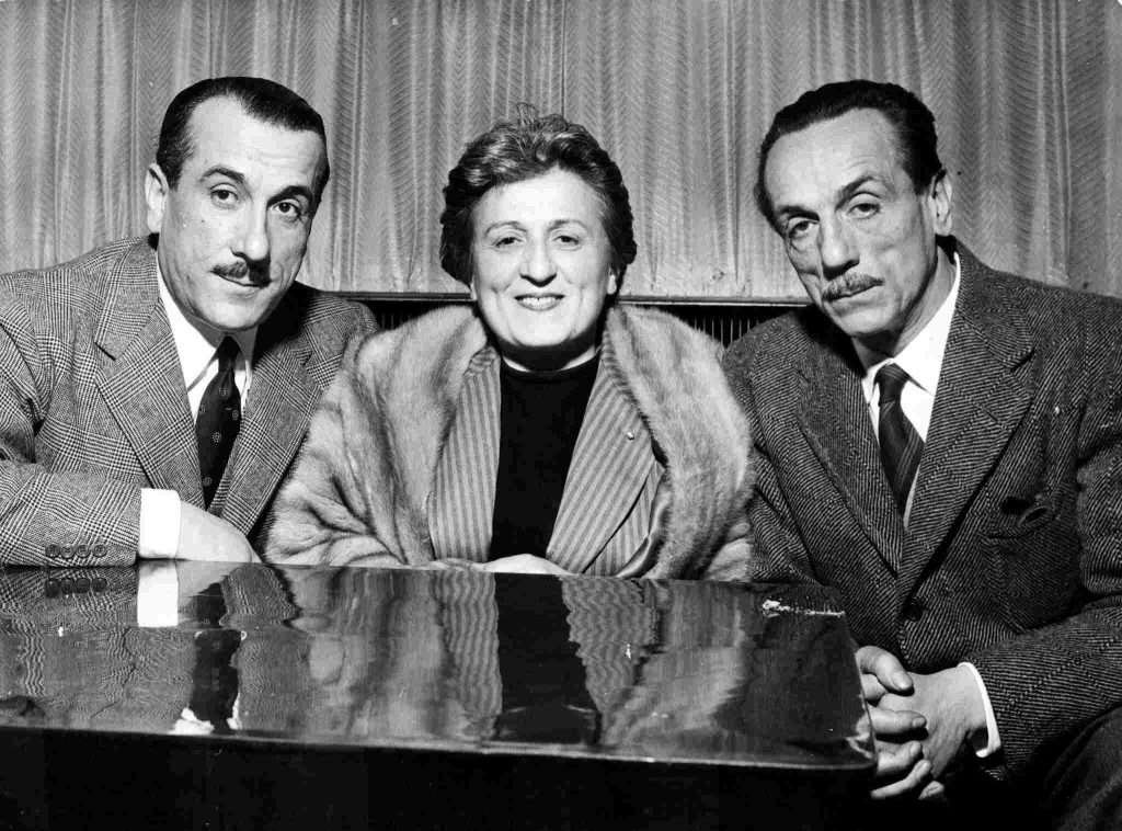 Fratelli de Filippo Titinia Giuseppe Umberto foto bianco e nero