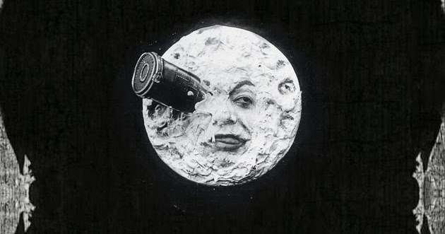 Georges Méliès, illusionista francese Viaggio sulla Luna 1902 foto