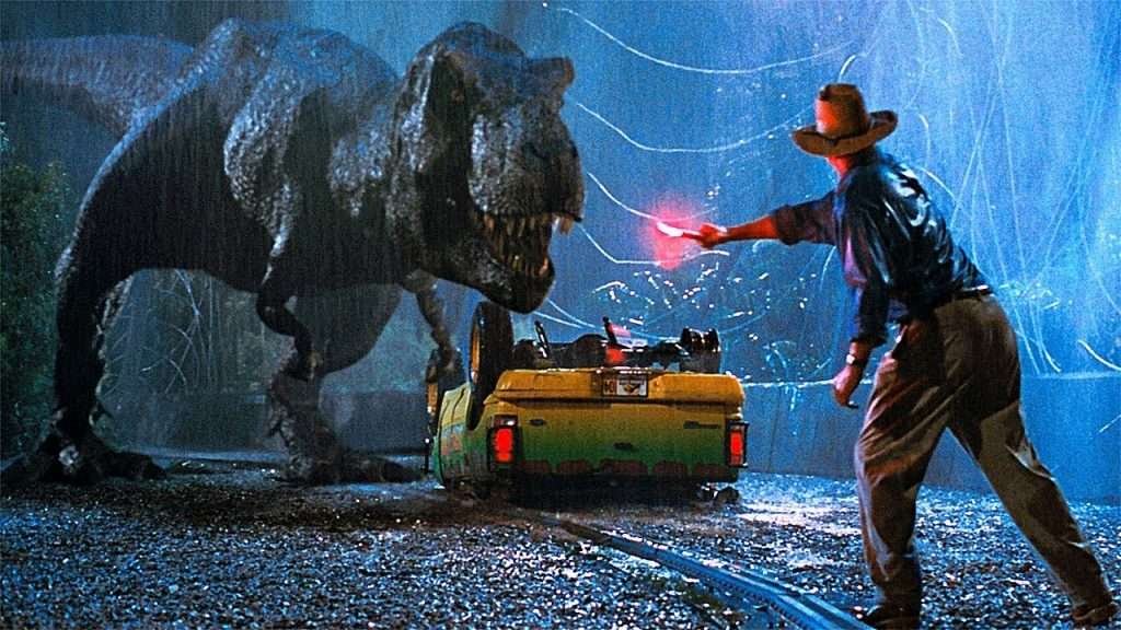Steven Spielberg Jurassic Park cinema trex dinosauro tirannosauro