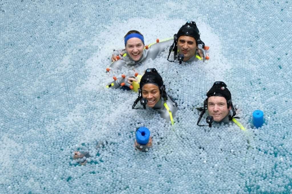 Avatar 2 scene sott'acqua attori ripresa come hanno fatto palline plastica James Cameron