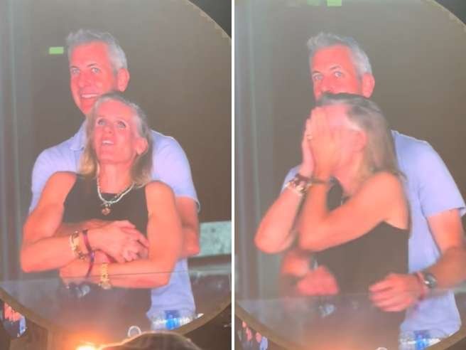 coldplay kiss cam concerto amanti tradimento viral virali videocamera identità