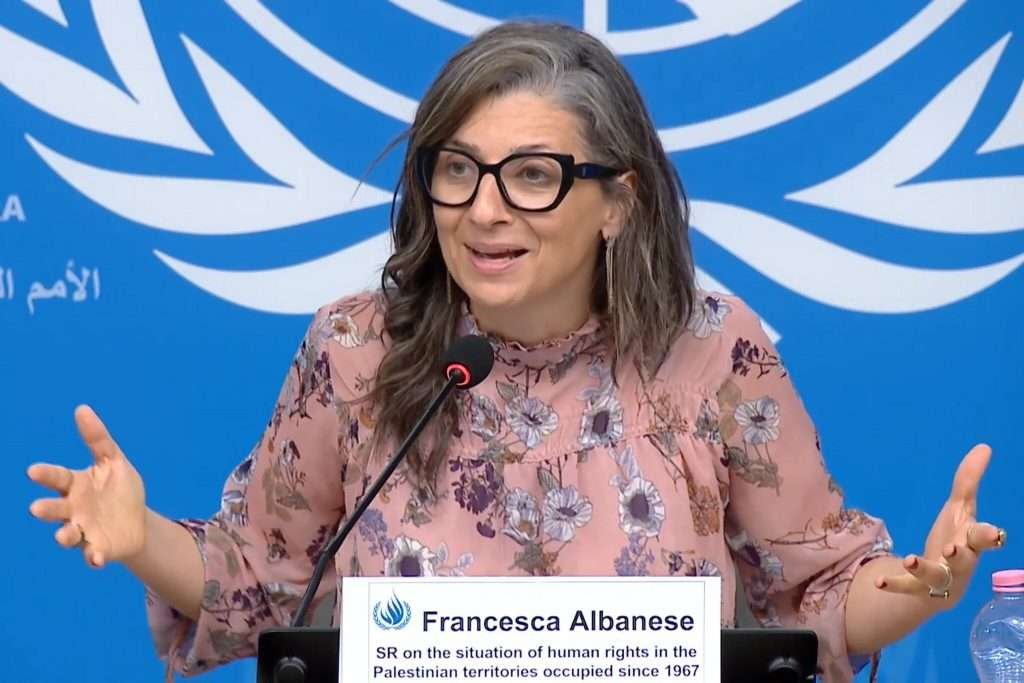 L’America e le sanzioni contro Francesca Albanese