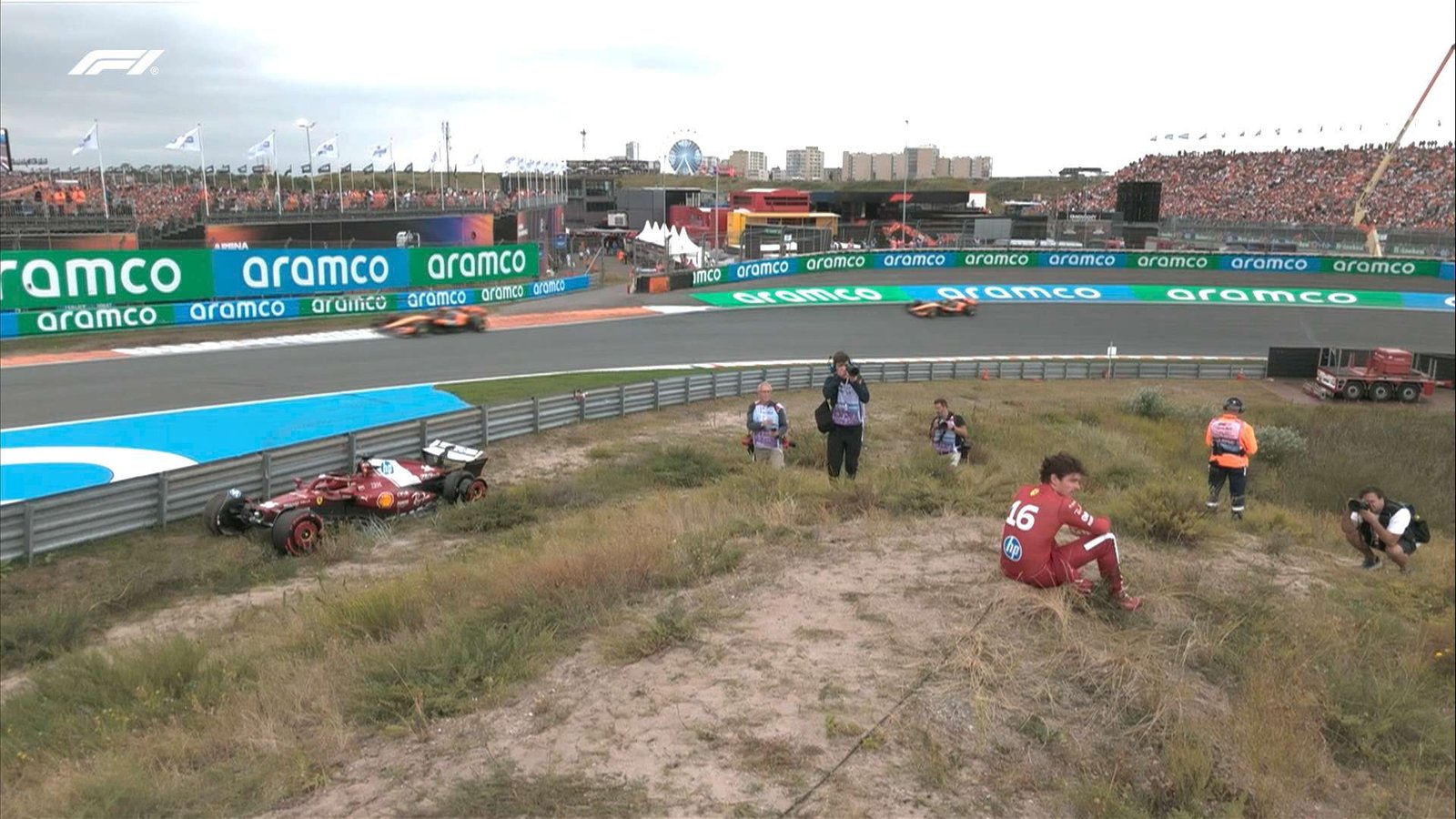 PIASTRI F1 OLANDA Leclerc triste e demoralizzato fuori gara