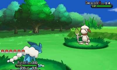 Immagine di lotta da Pokémon X/Y.