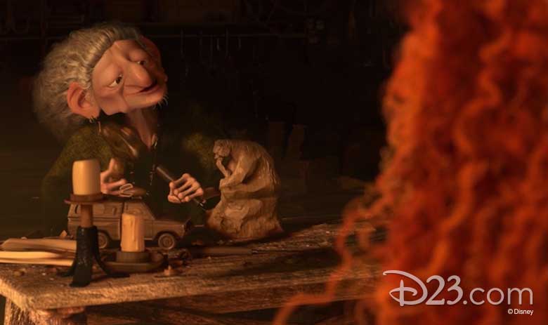 Il furgoncino diventa una scultura in legno della strega in Ribelle - The Brave (2012)