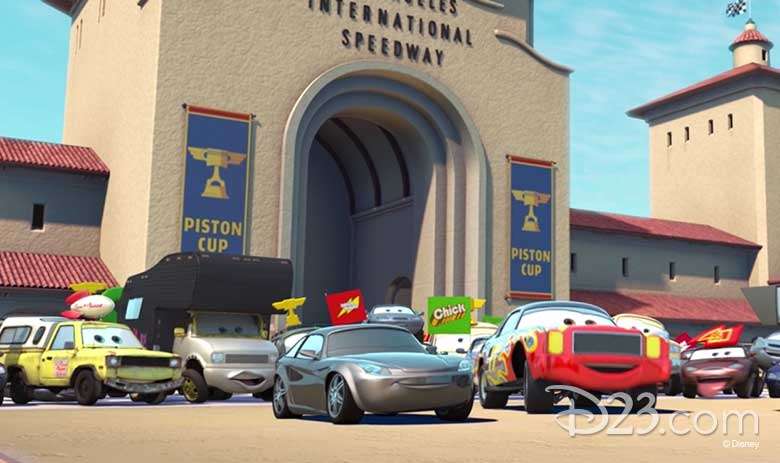 Il furgoncino del Pizza Planet diventa auto parlante in Cars (2006)