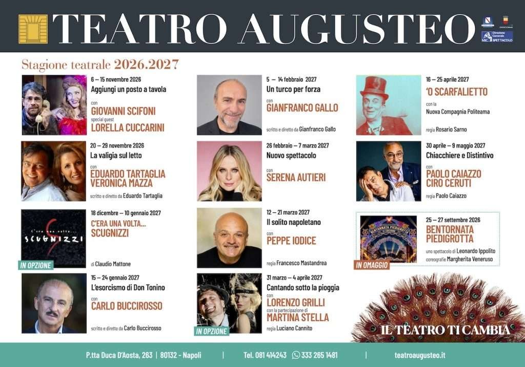 Teatro Augusteo: abbonamenti 2026/27